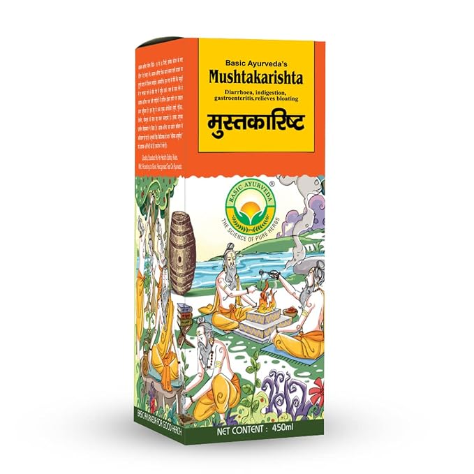 Basic Ayurveda Mushtakarishta Ayurvedic Digestive Wellness Tonic