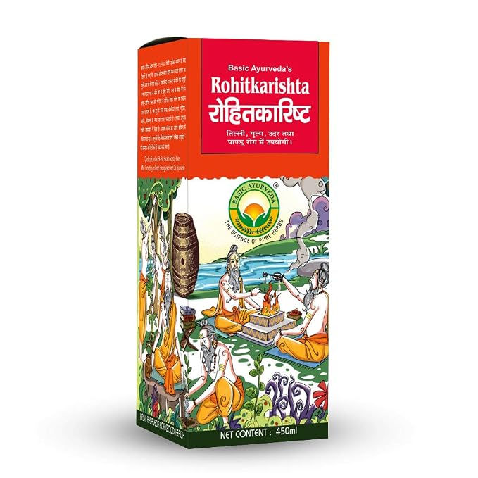 Basic Ayurveda Rohitakarishta Ayurvedic Liver And Spleen Health Syrup