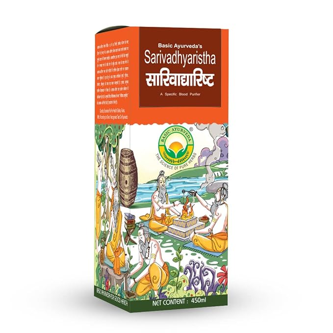 Basic Ayurveda Sarivadhyaristha Ayurvedic Blood Purifier Syrup