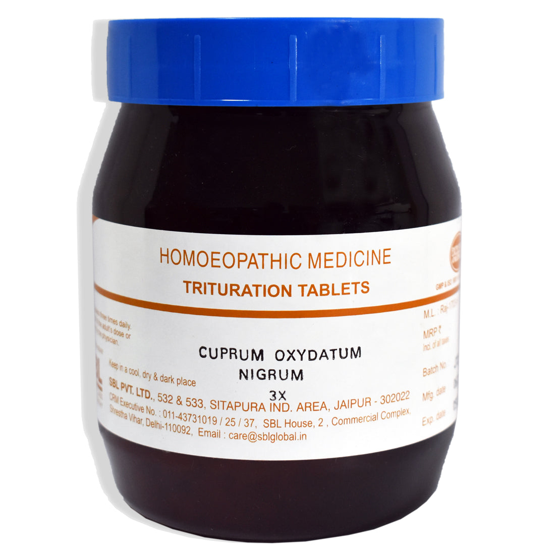 Sbl Cuprum Oxydatum Nigrum 3X