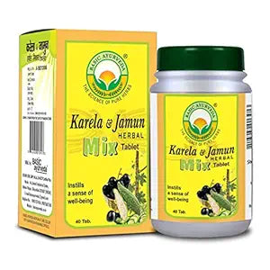 Basic Ayurveda Karela and Jamun Herbal Mix Tablet