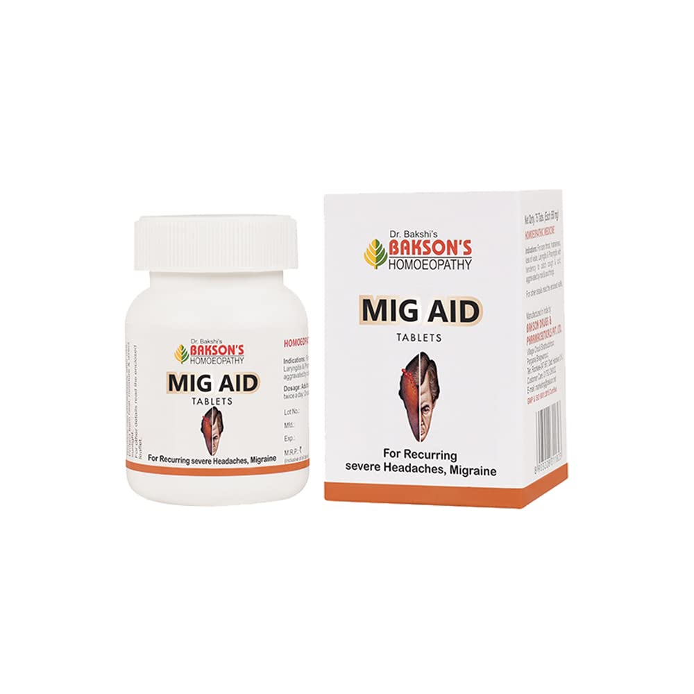 Dr Bakson Mig Aid Tablets