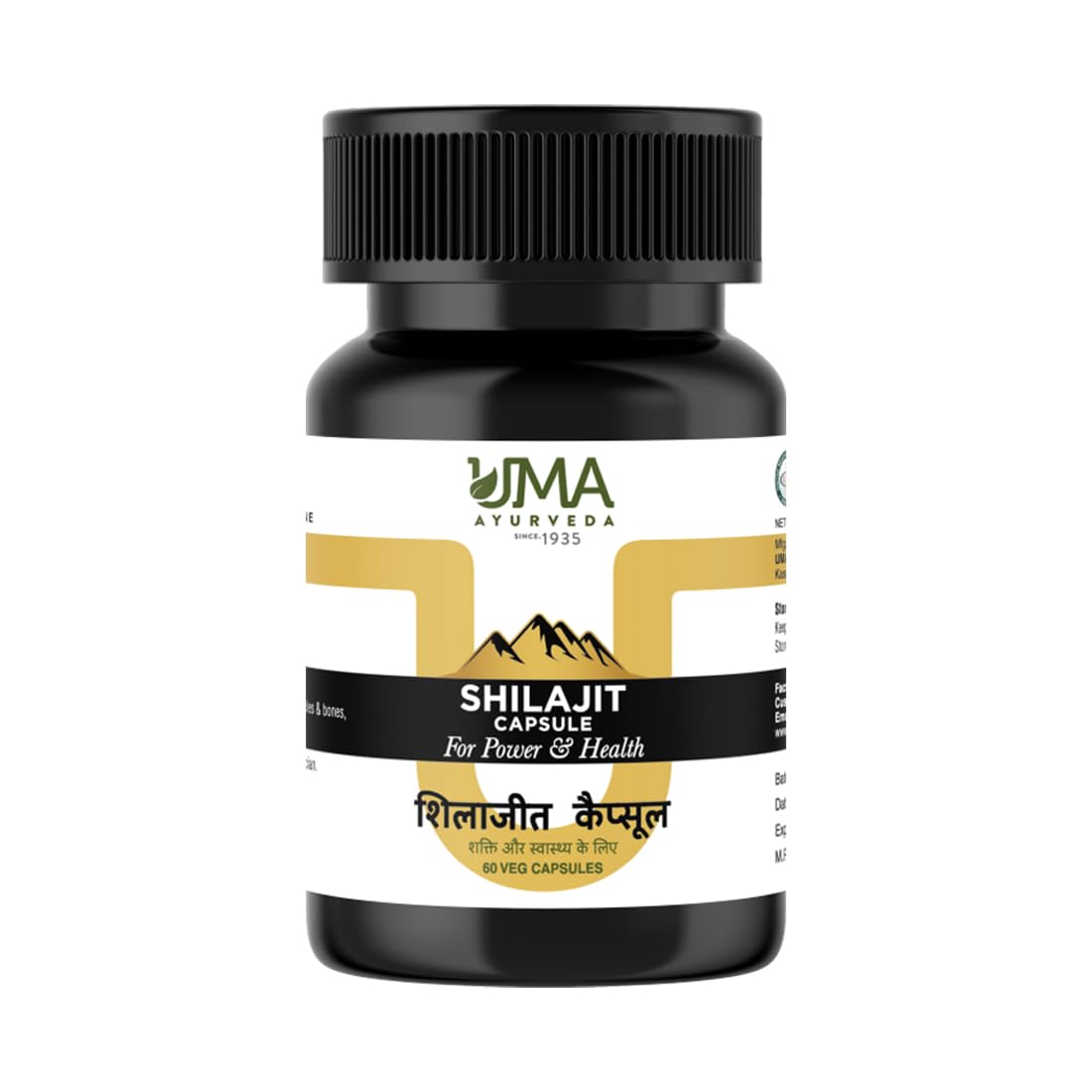 Uma Ayurveda Shilajit Capsule For Power & Capsules
