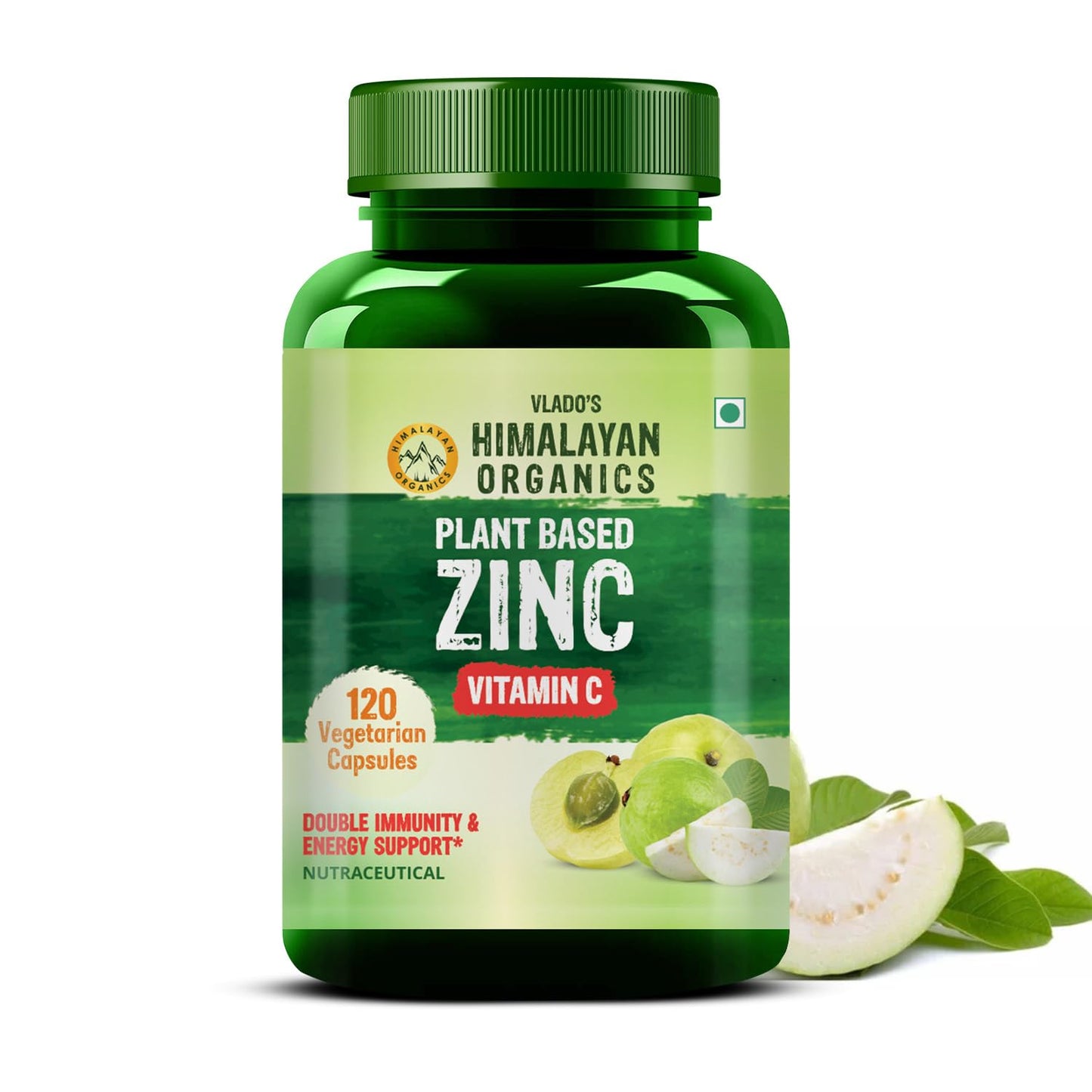 Himalayan Organics Plant Based Zinc With Vitamin C Capsules