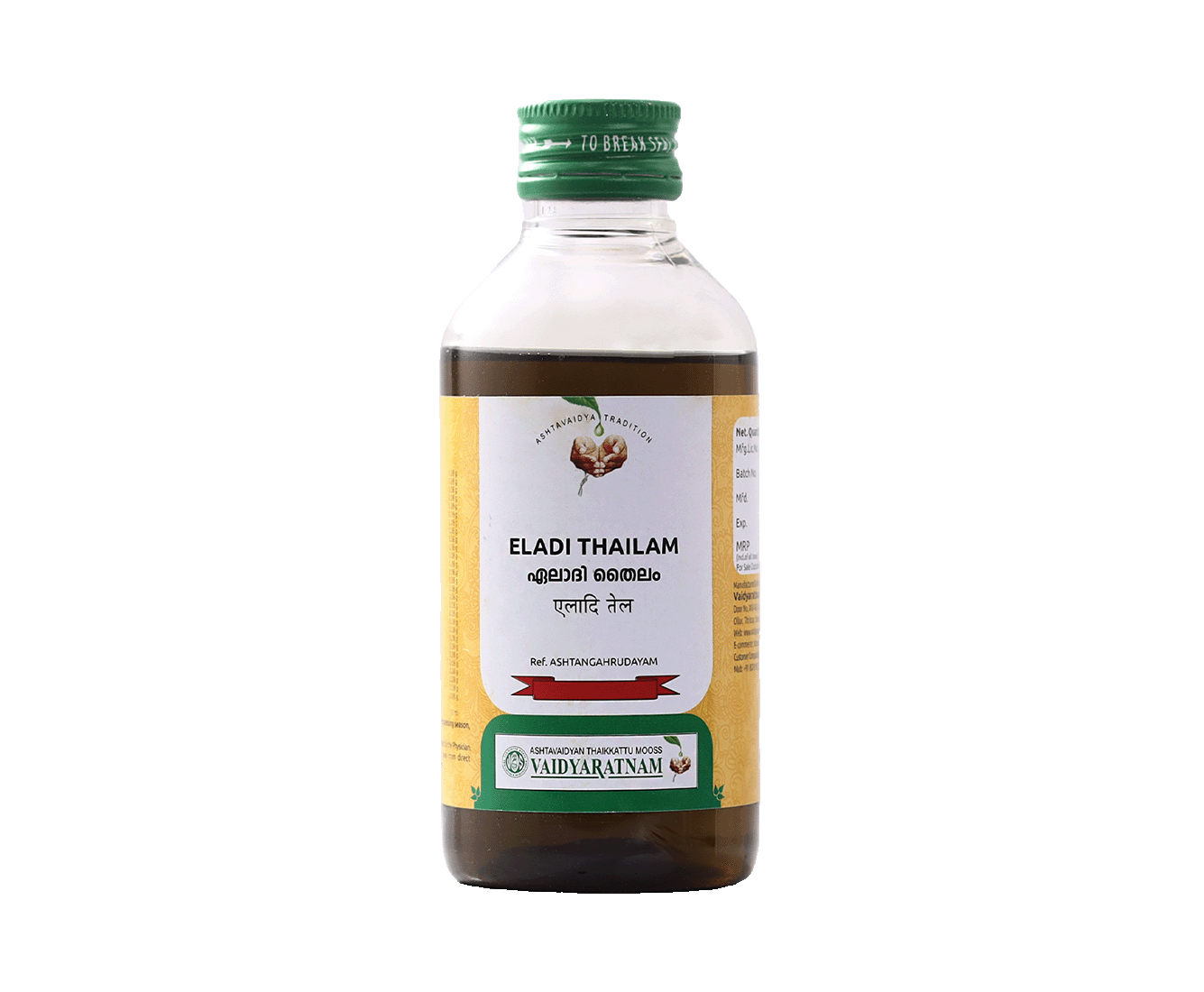Vaidyaratnam Eladi Thailam Oil
