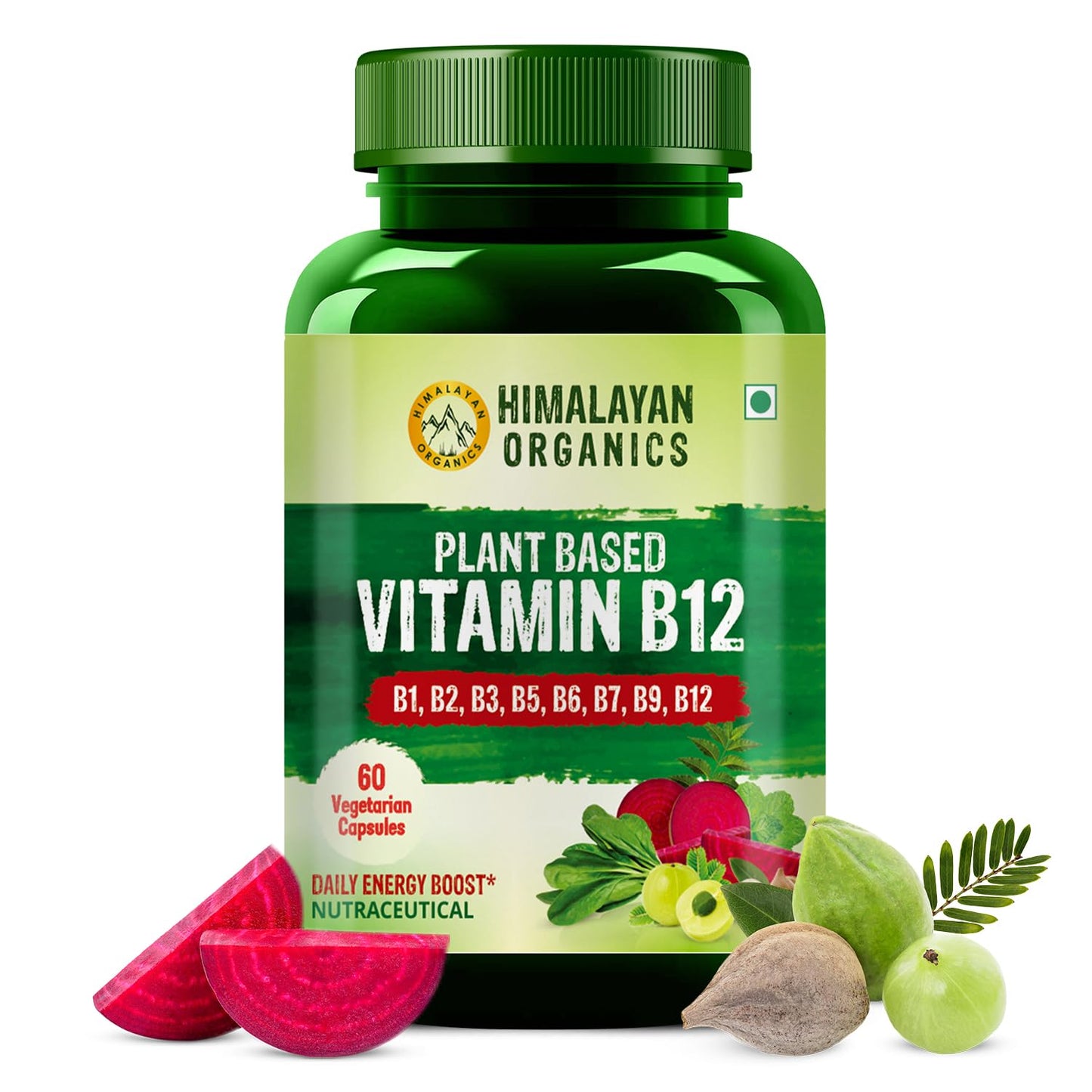 Himalayan Organics Natural Vitamin B12 Capsules