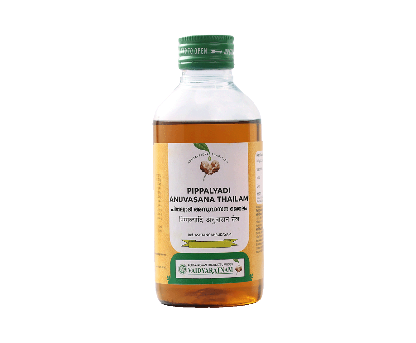 Vaidyaratnam Pippalyadi Anuvasana Thailam Oil