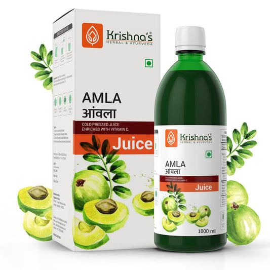 Krishna Herbal Amla Juice Bottle of 1000 ML