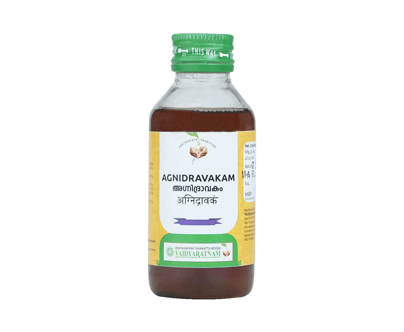 Vaidyaratnam Agnidravakam Syrup