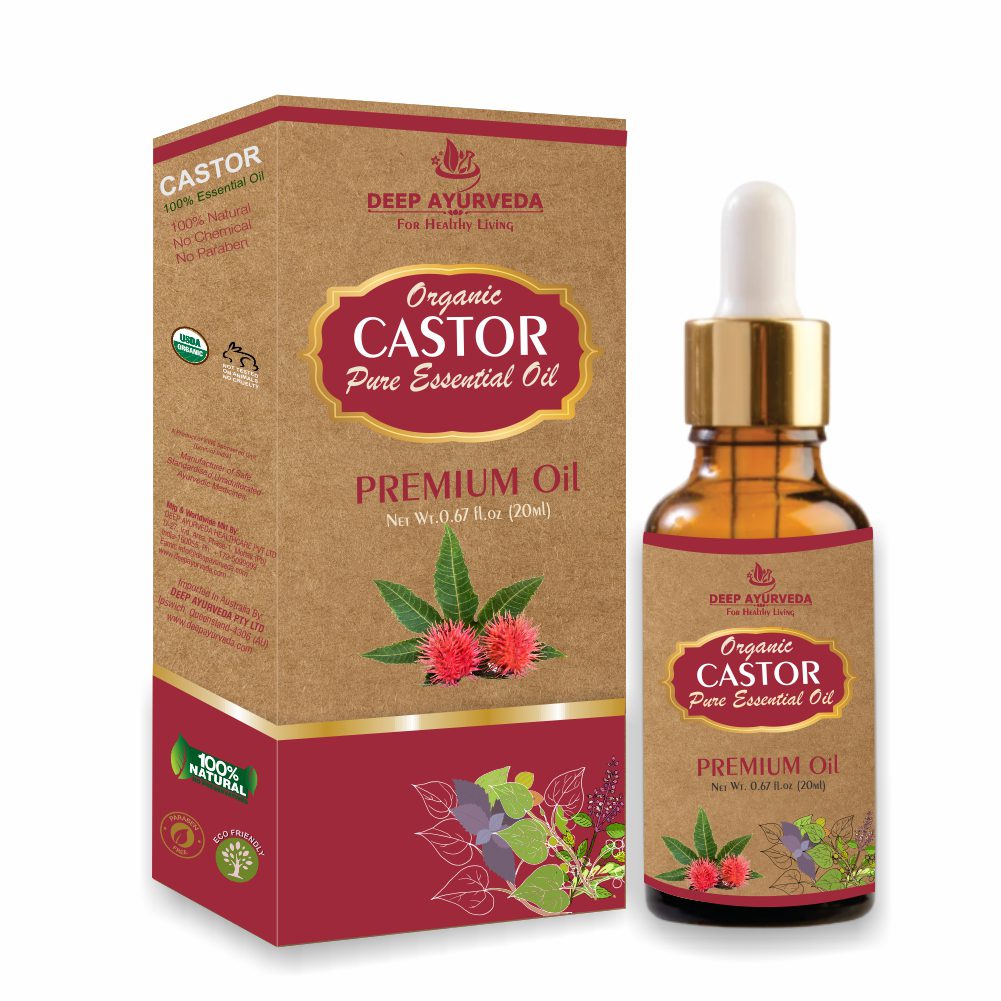 Deep Ayurveda Organic Castor Pure Essential Oil