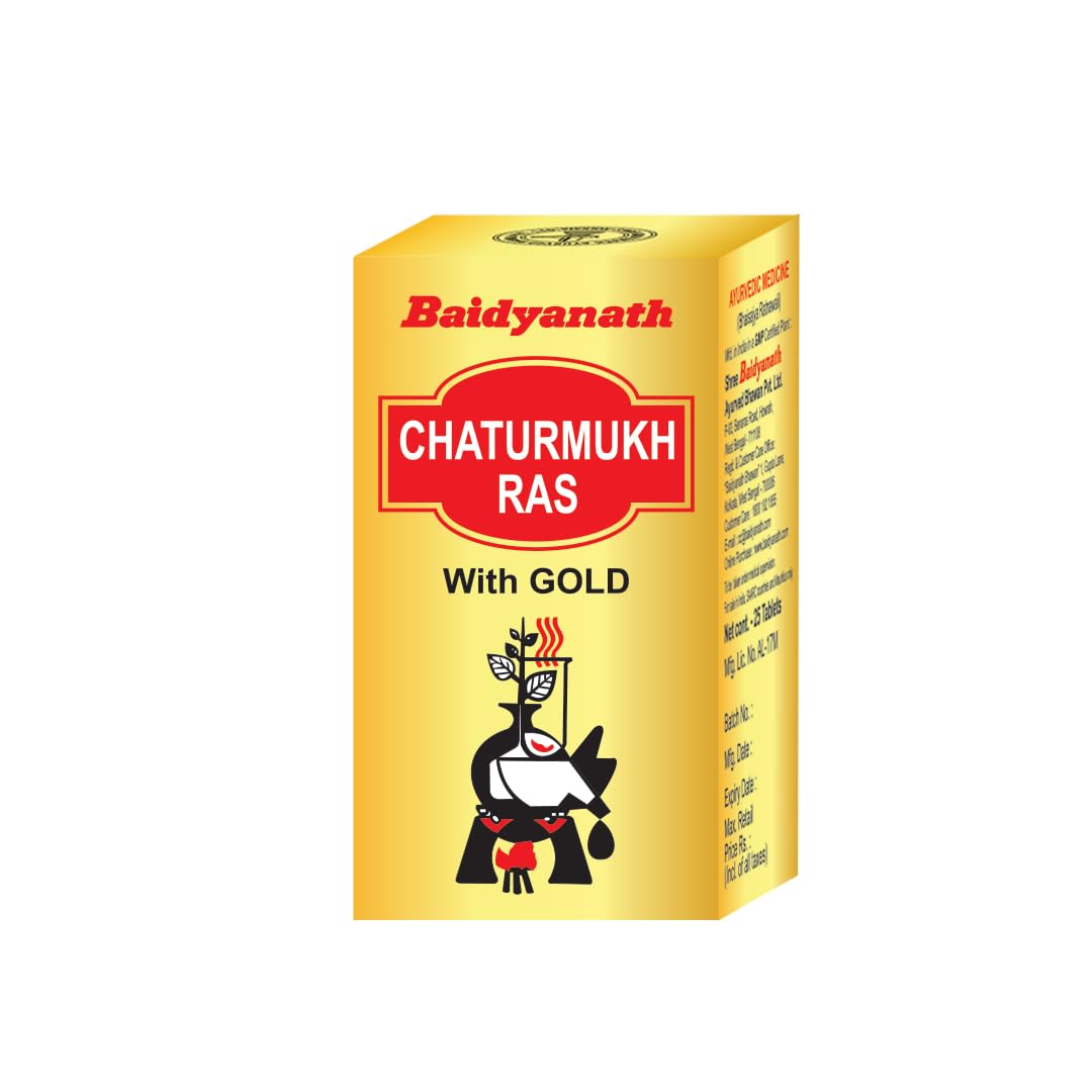 Baidyanath Kolkata Chintamani Ras With Gold Tablets