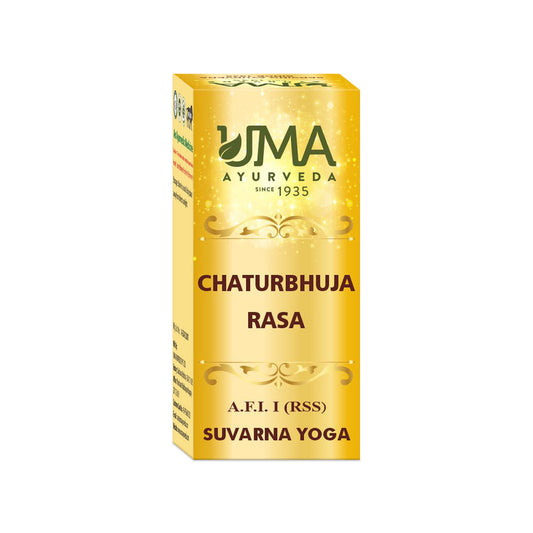 UMA Ayurveda Chaturbhuja Rasa With Gold Tablet