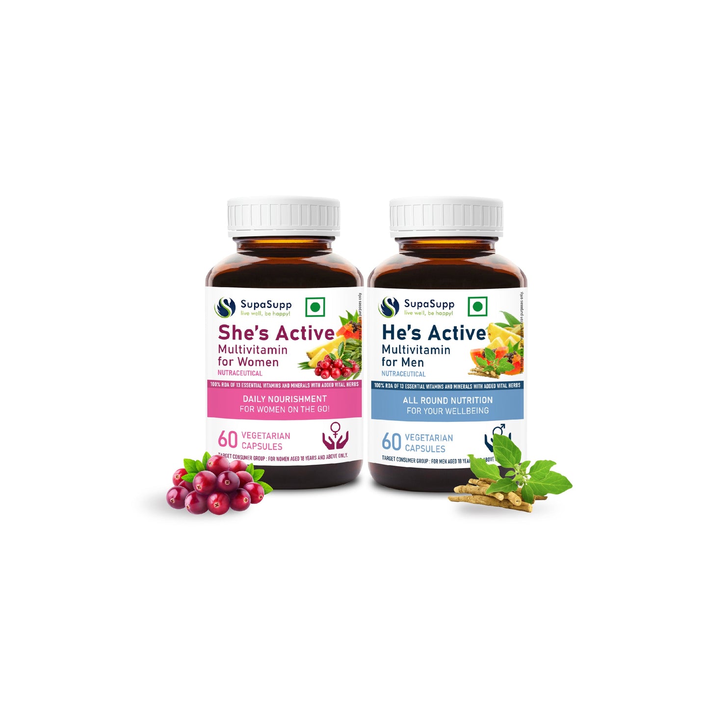 Sri Sri Tattva She S Active And Hes Active Men And Women Multivitamin