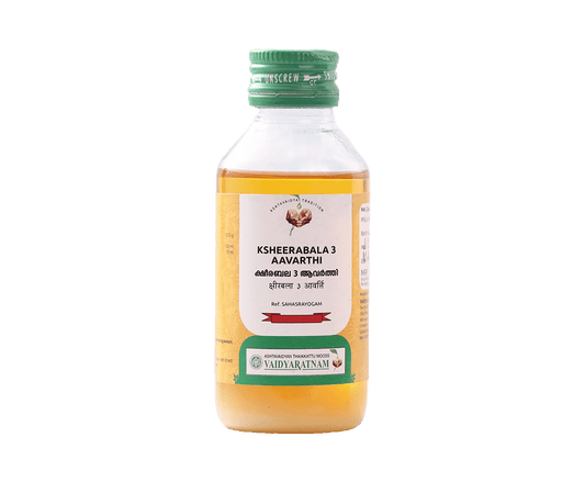 Vaidyaratnam Ksheerabala 3 Aavarthi Oil