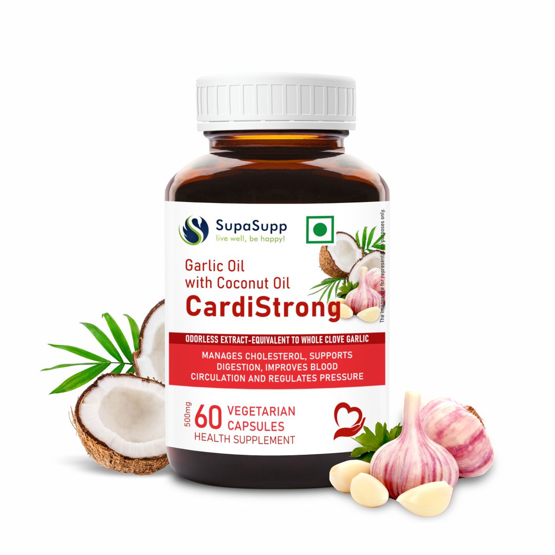 Sri Sri Tattva Supasupp Garlic Oil Vegetarian Capsule
