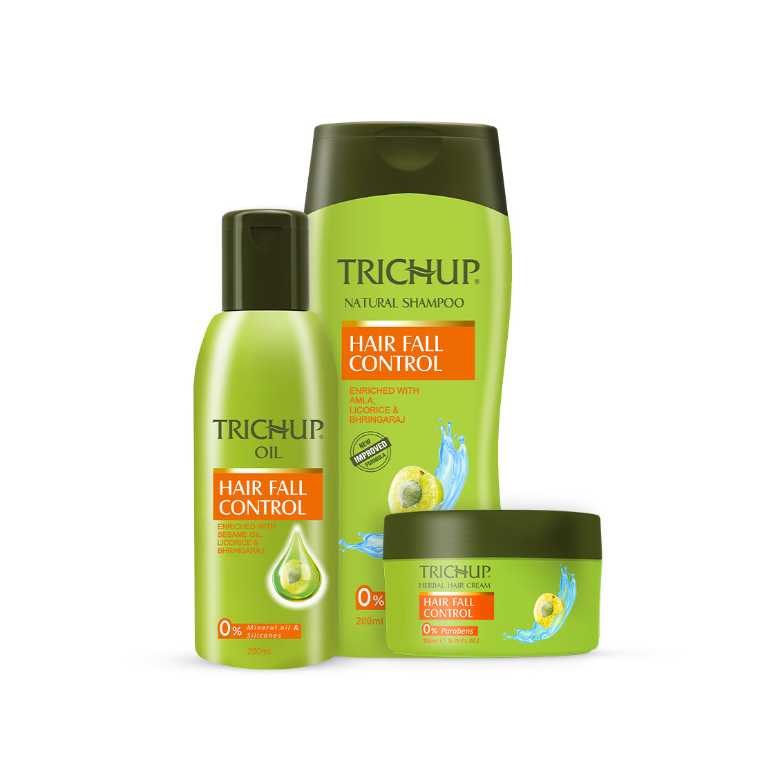 Trichup Hair Fall Control Oil Shampoo & Cream Combo