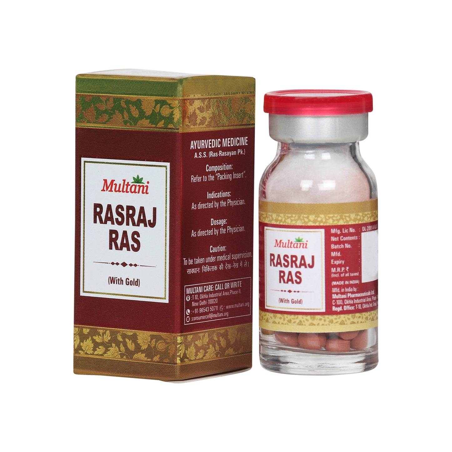 Multani Rasraj Ras With Gold Tablets