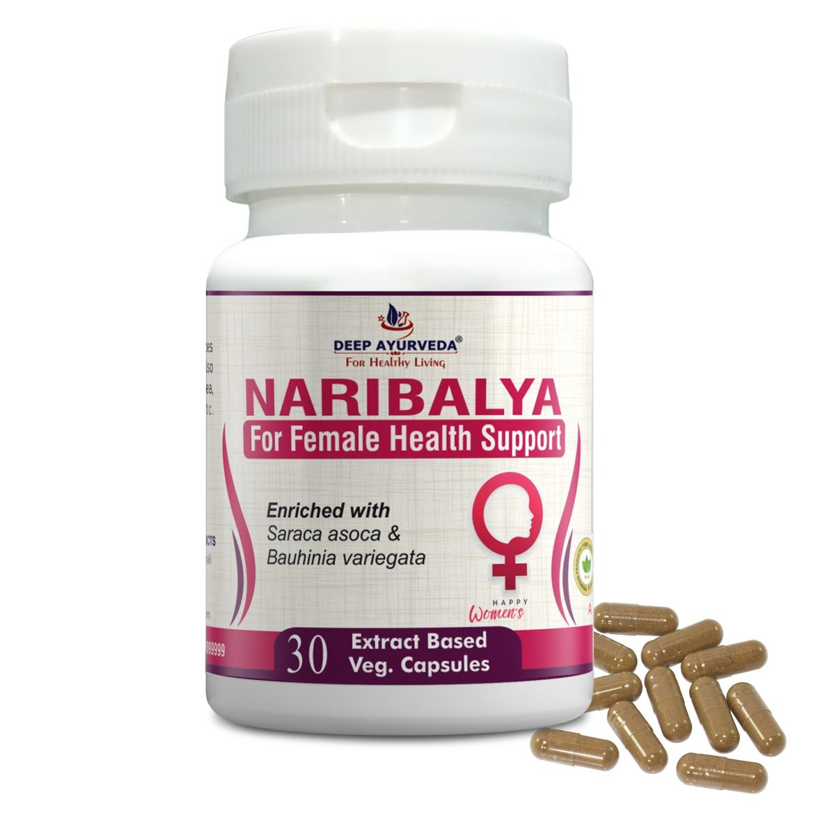 Deep Ayurveda Naribalya For Female Health Support Capsules
