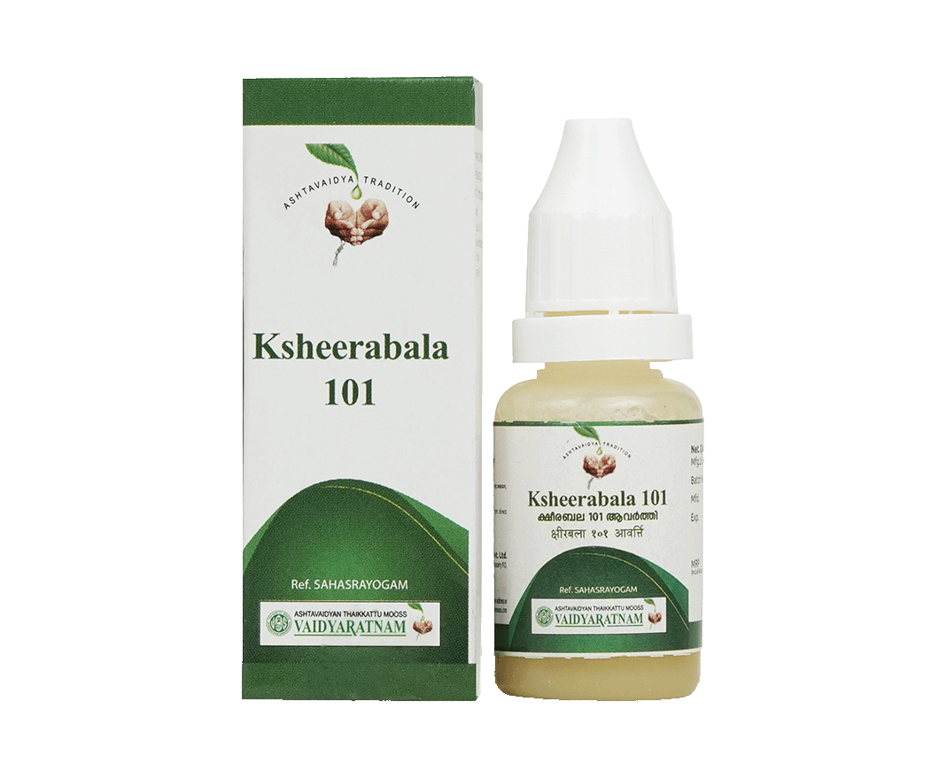 Vaidyaratnam Ksheerabala 101 Aavarthi Oil