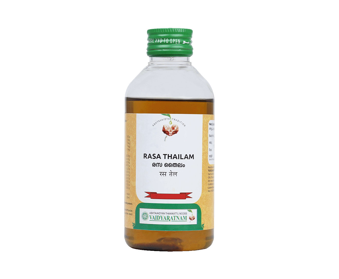 Vaidyaratnam Rasa Thailam Oil
