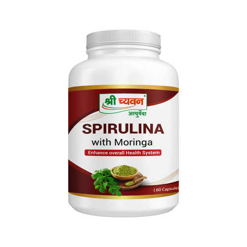 Shri Chyawan Spirulina With Moringa Capsule