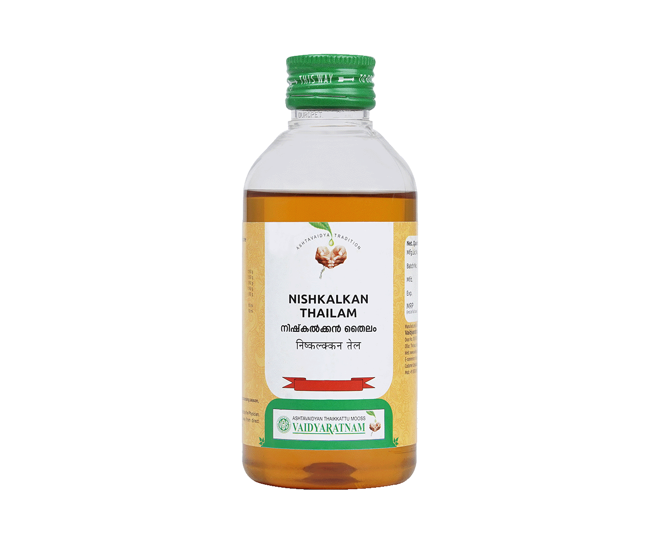Vaidyaratnam Nishkalkan Thailam Oil
