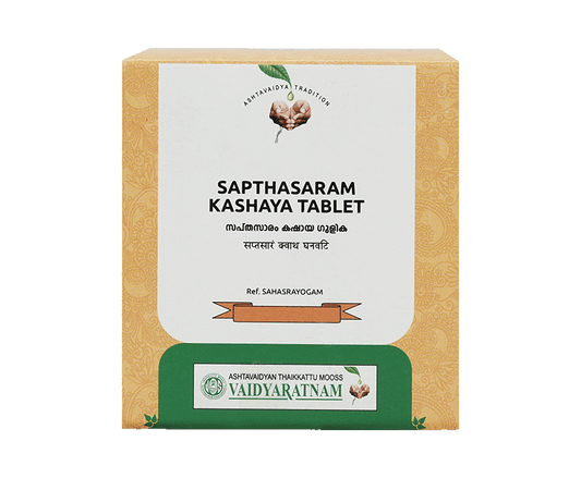 Vaidyaratnam Sapthasaram Kashaya Tablet