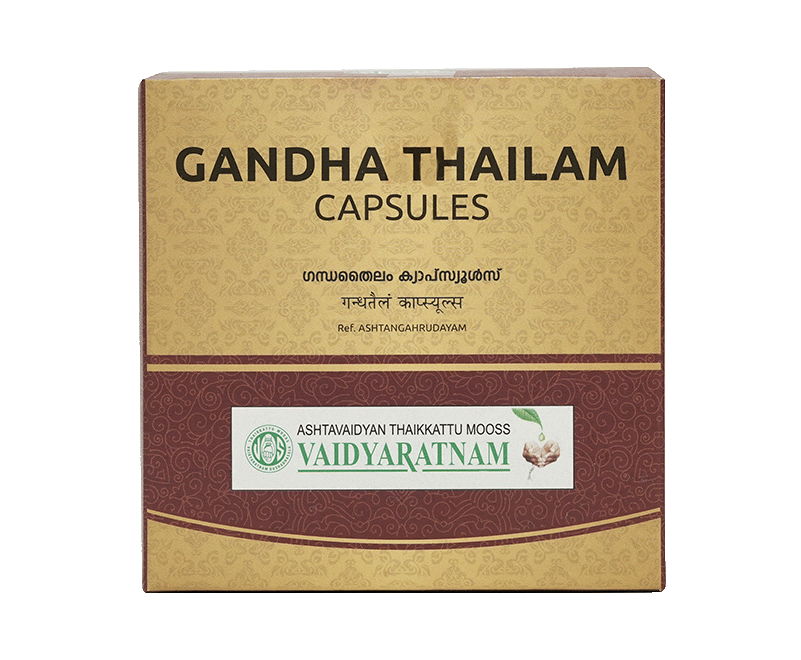 Vaidyaratnam Gandha Thailam Soft Gel Capsule