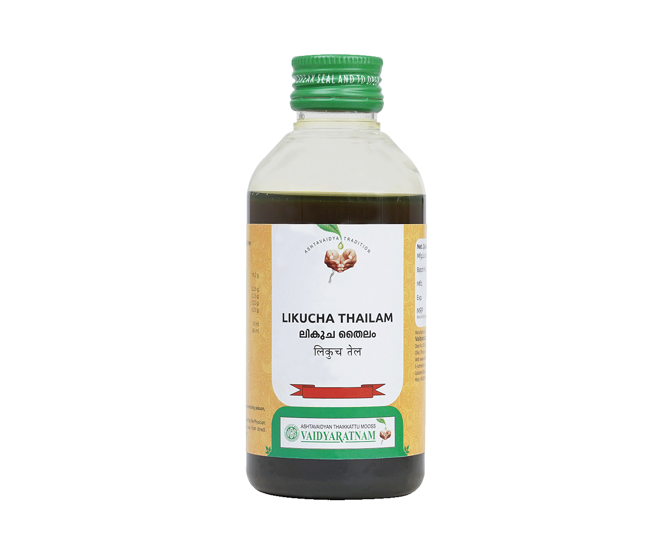 Vaidyaratnam Likucha Thailam Oil