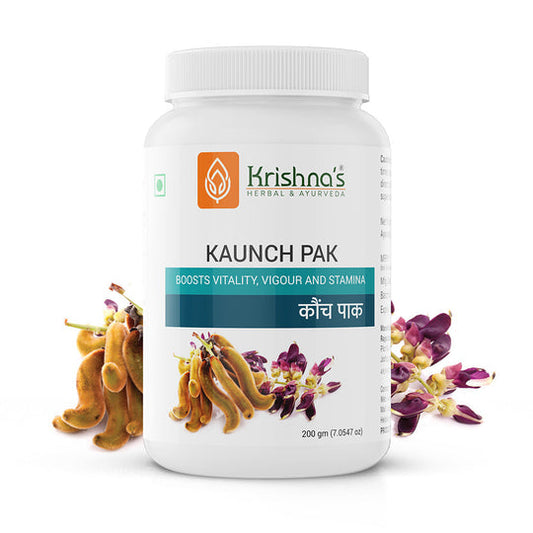 Krishna Herbal Kaunch Pak 200gm Bottle