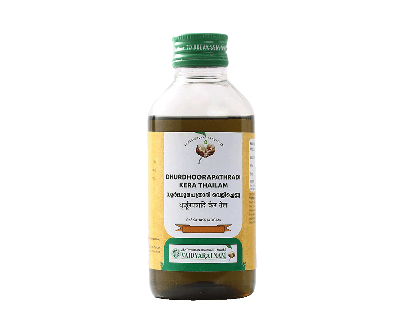 Vaidyaratnam Dhurdhoorapathradi Kera Thailam Oil
