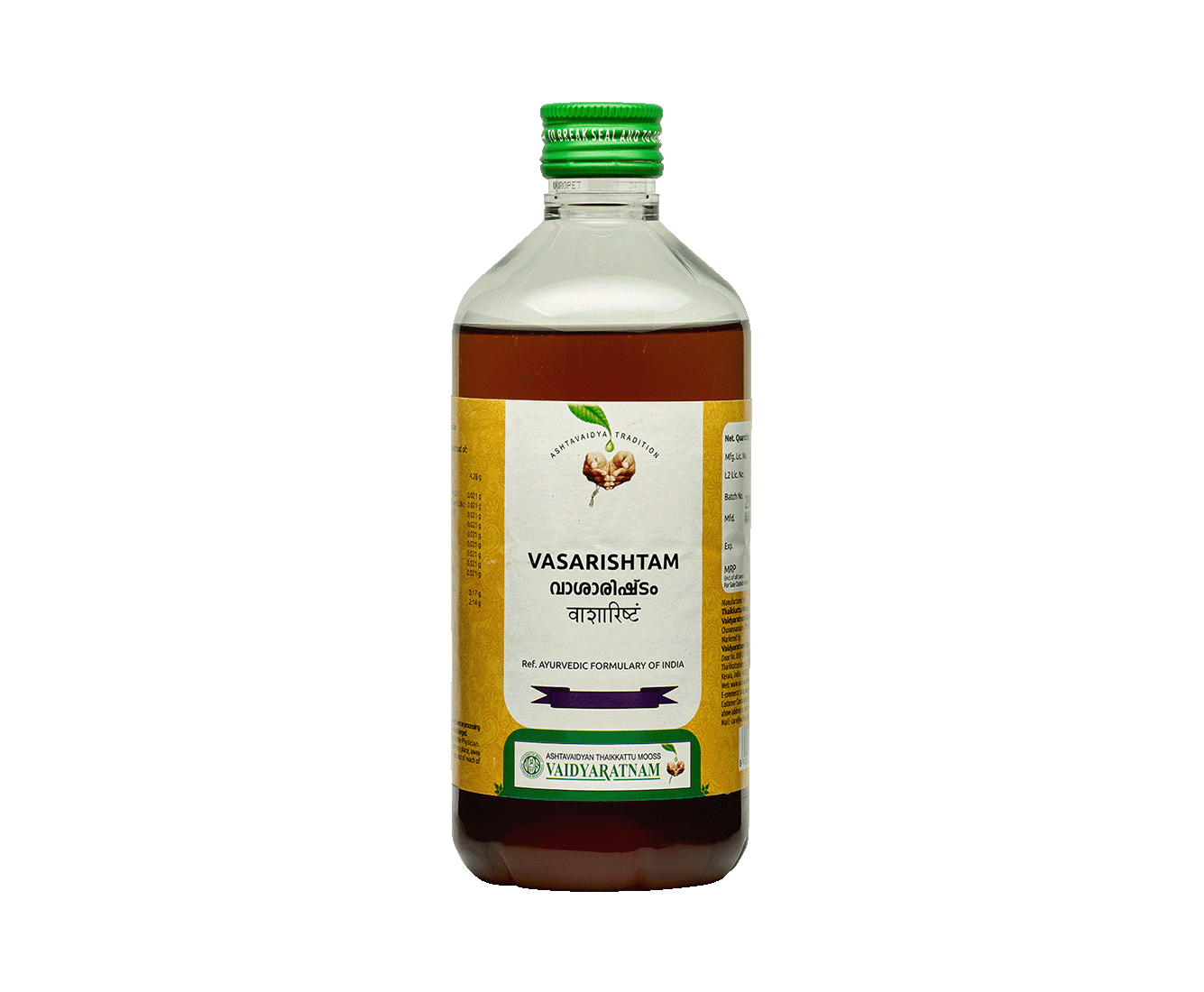 Vaidyaratnam Vasarishtam Syrup