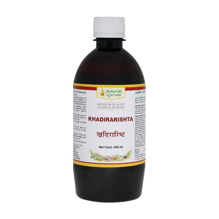 Maharishi Ayurveda Khadirarishta bottle