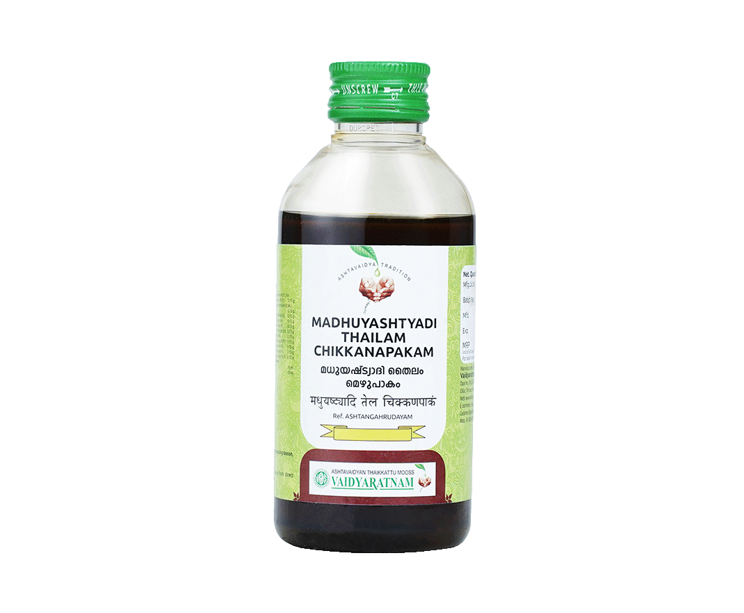 Vaidyaratnam Madhuyashtyadi Thailam Chikkanapakam Oil