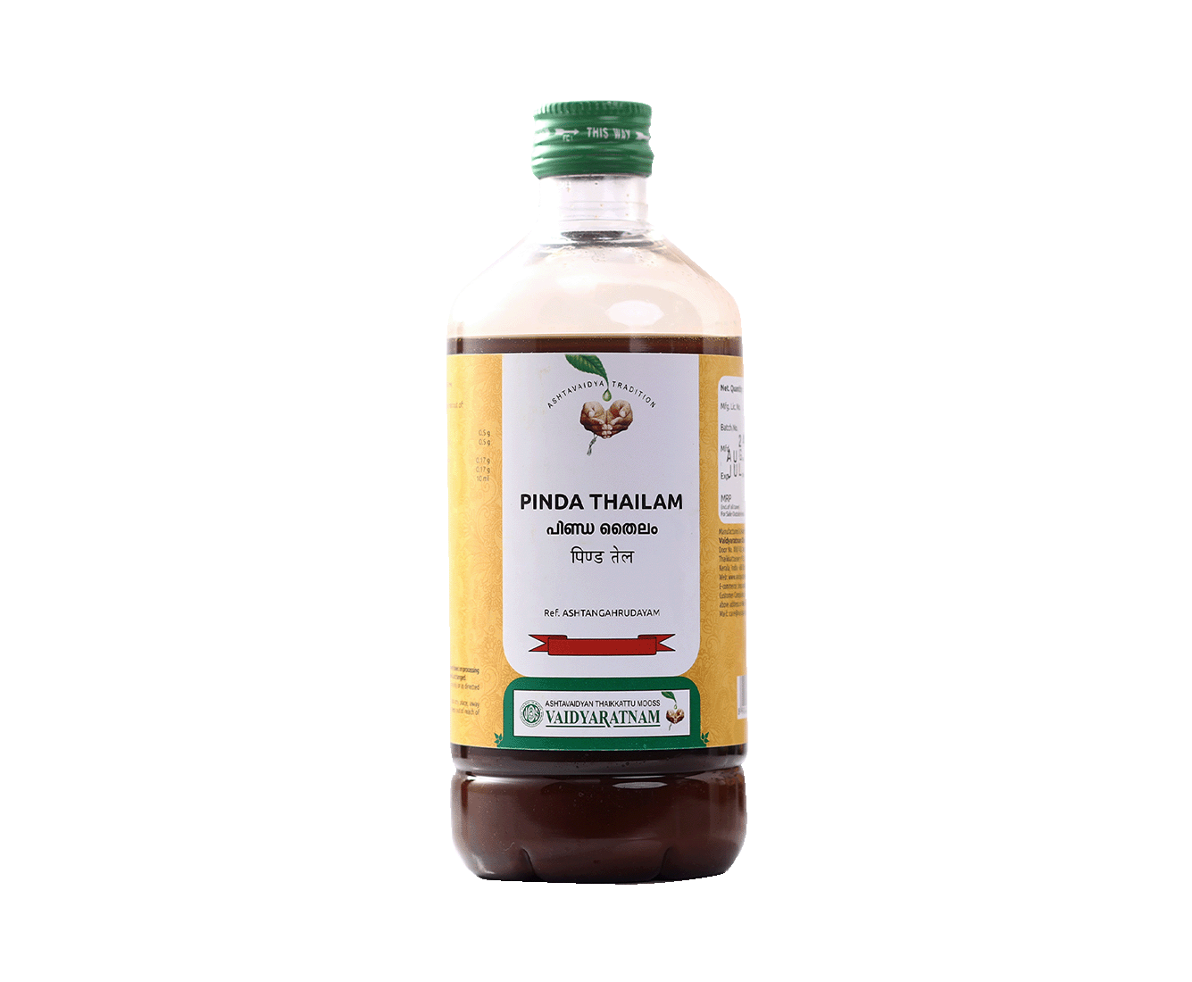 Vaidyaratnam Pinda Thailam Oil