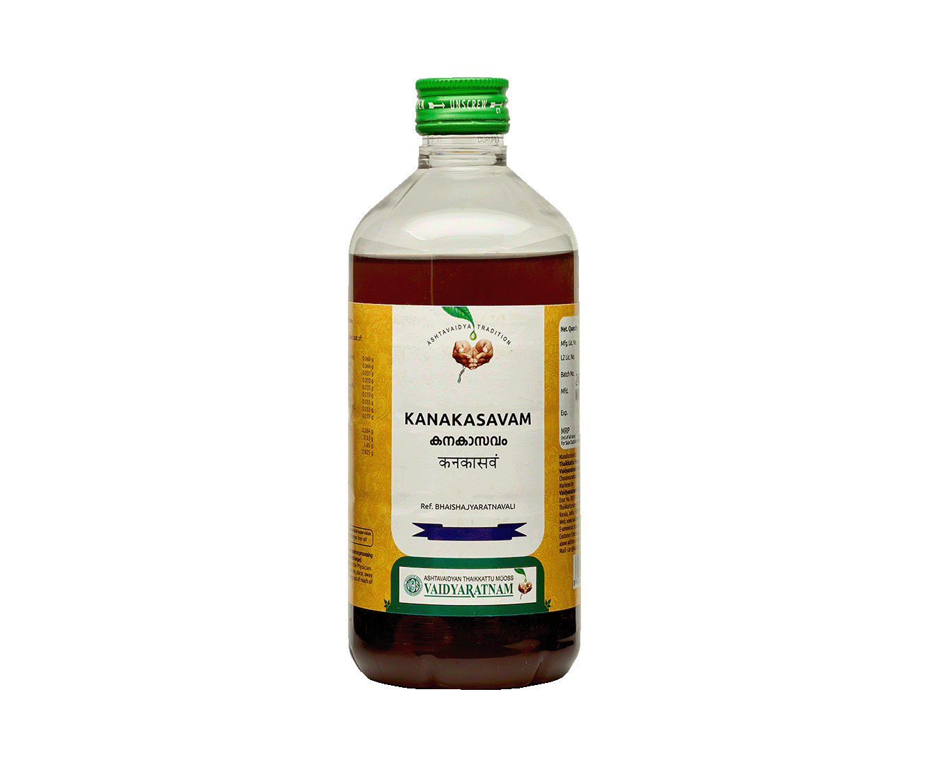 Vaidyaratnam Kanakasavam Syrup
