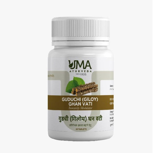Uma Ayurveda Guduchi Giloy Ghanvati Tablet