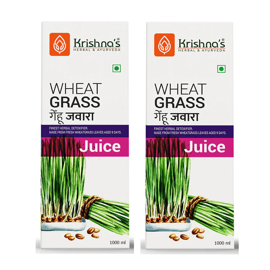 Krishna Herbal Wheatgrass Juice Bottle of 1000 ML
