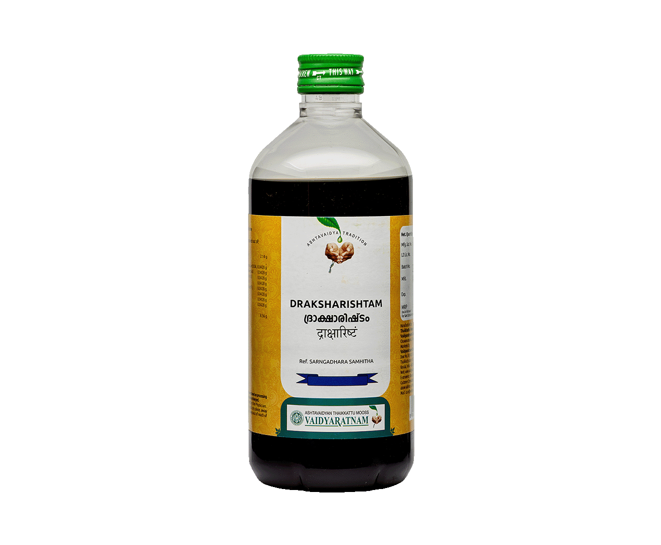 Vaidyaratnam Draksharishtam Syrup