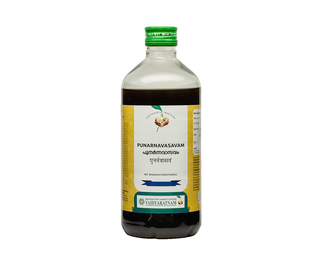Vaidyaratnam Punarnavasavam Syrup