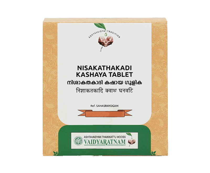 Vaidyaratnam Nisakathakadi Kashaya Tablet