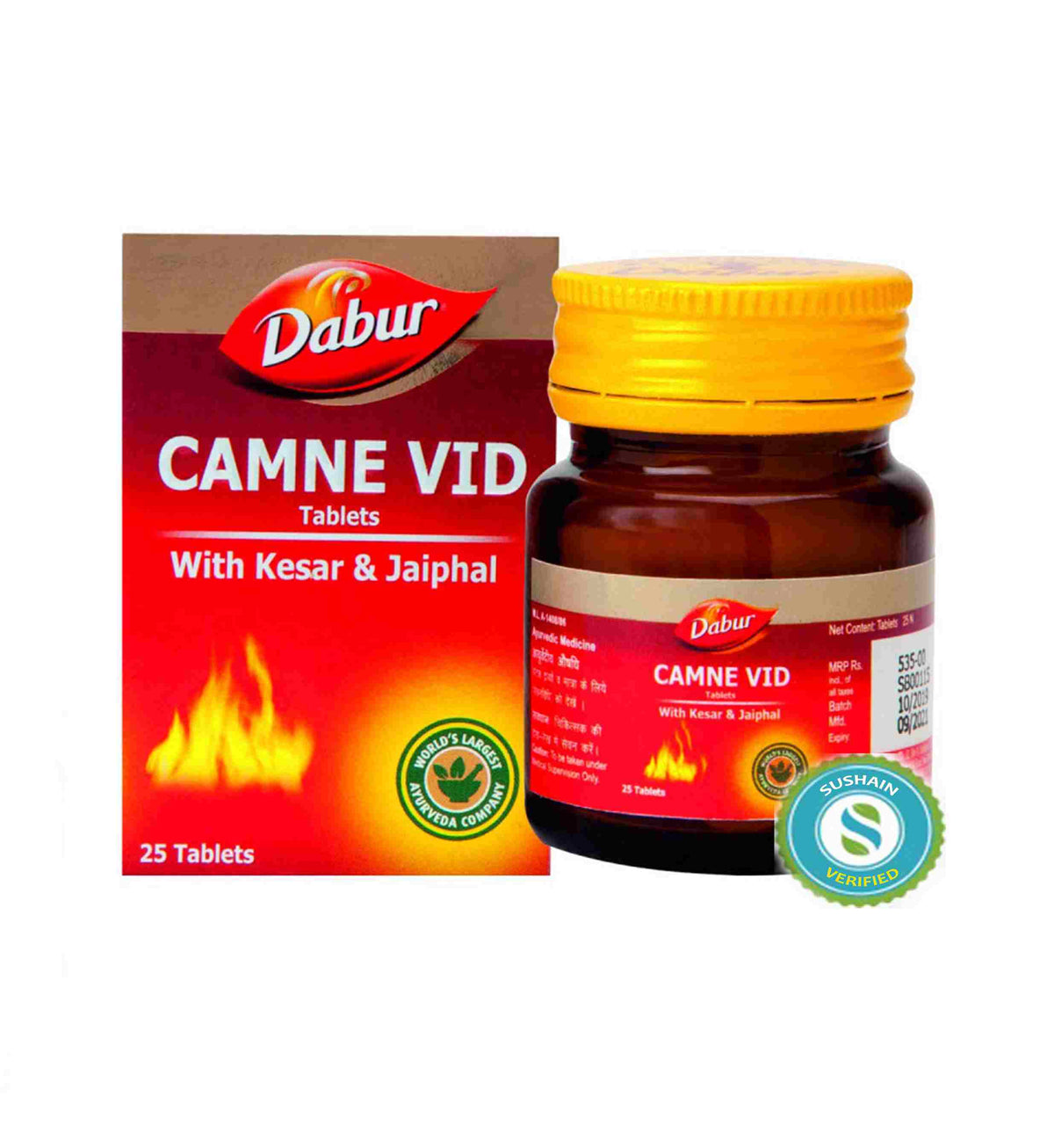 Dabur Camne Vid Tablets With Keshar & Jaiphal