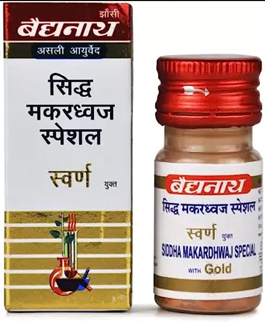 Baidyanath Siddha Makardhwaj Special Gold Bottle