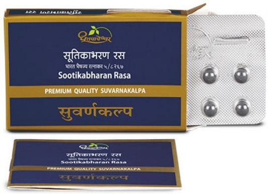 Dhootapapeshwar Sootikabharan Rasa Premium Quality Suvarnakalpa Tablet