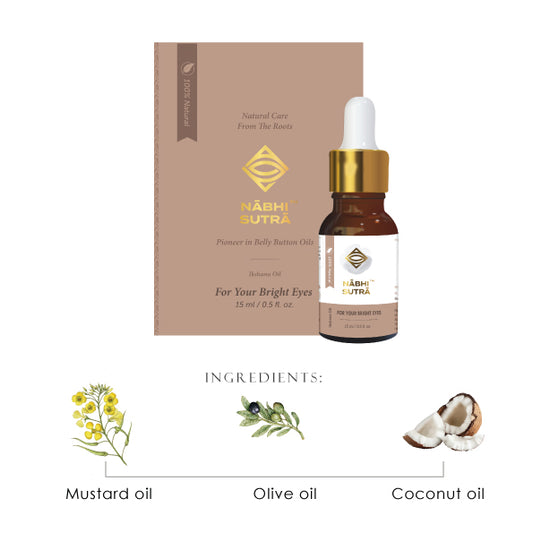 Nabhi Sutra Eye Care Belly Button Oil Ayurvedic Oil For Dry Eyes, Redness & Eye For Men & Women
