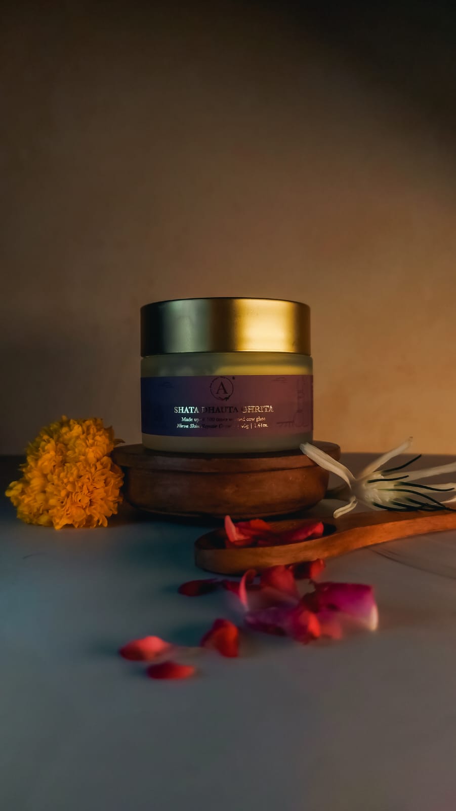 Nabhi Sutra Shata Dhauta Ghrita Skin Repair Emollient | 100 Times Washed A2 Cow Ghee Cream