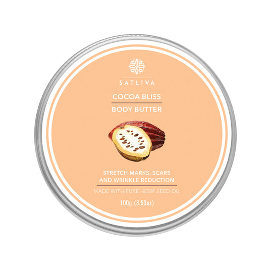 Satliva Cocoa Bliss Body Butter For Stretch Marks, Scars And Wrinkle Reduction