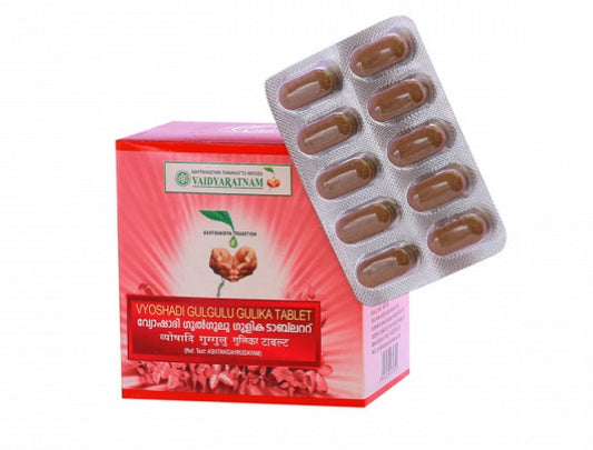 Vaidyaratnam Vyoshadi Gulgulu Gulika Tablet
