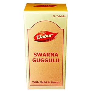 Dabur Swarna Guggulu With Gold & Kesar Tablet