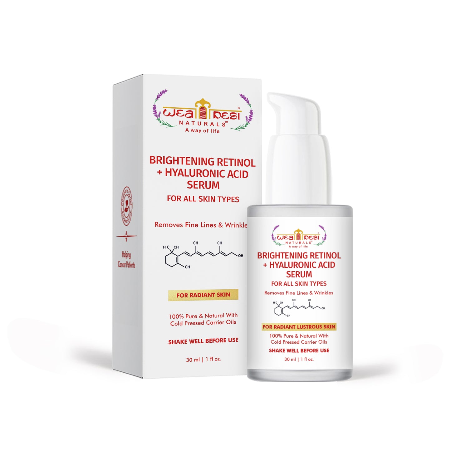 Weadesi Naturals Brightening Retinol & Hyaluronic Acid Serum